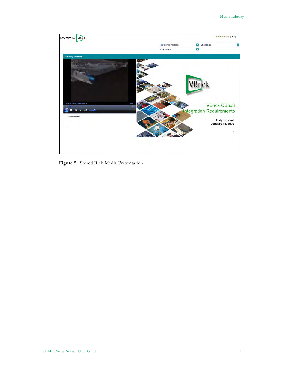 VBrick Systems ENTERPRISE MEDIA SYSTEM V5.0 User Manual | Page 23 / 76