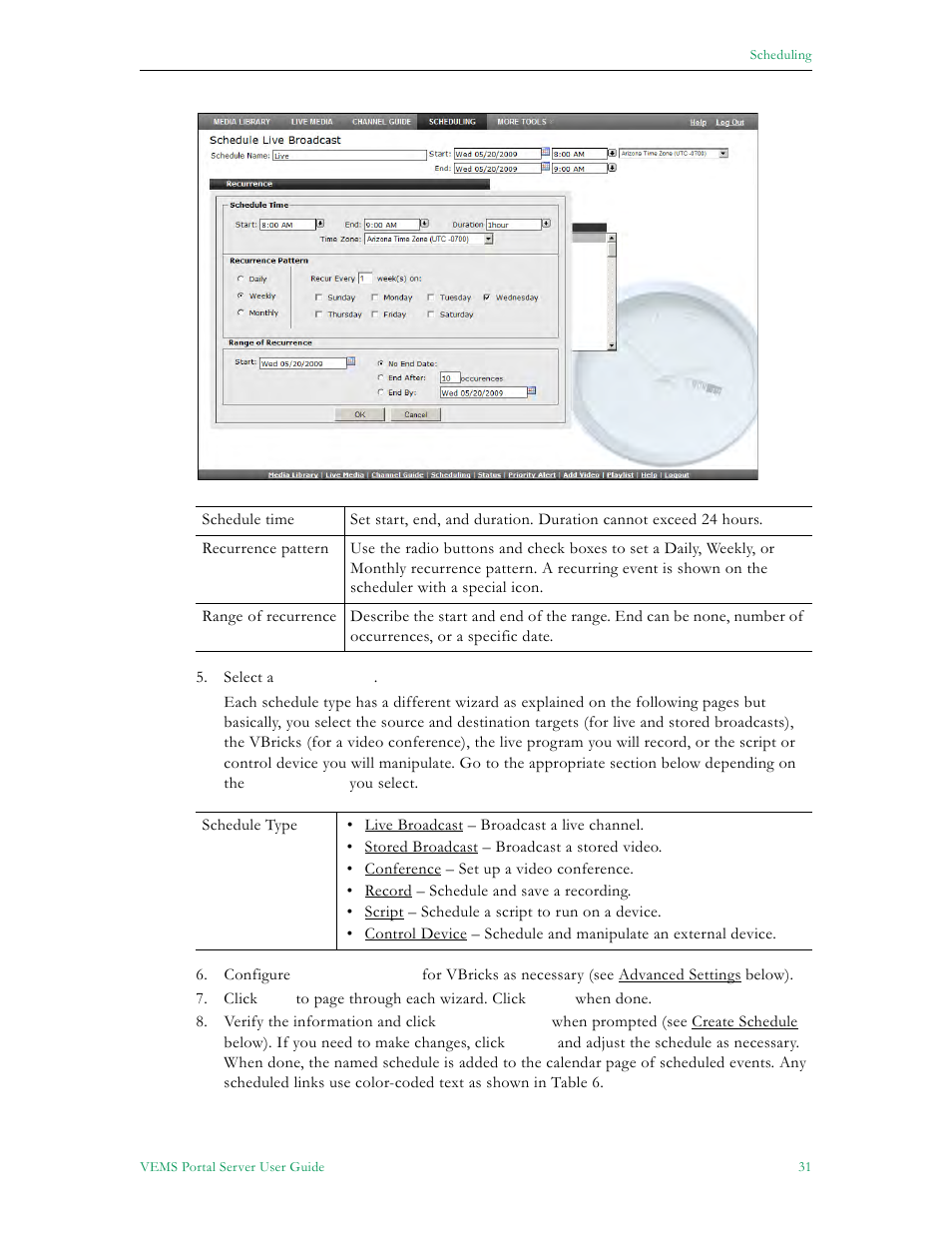 VBrick Systems ENTERPRISE MEDIA SYSTEM V5.0 User Manual | Page 37 / 76