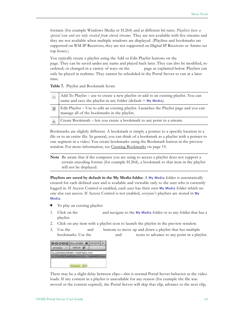 VBrick Systems ENTERPRISE MEDIA SYSTEM V5.0 User Manual | Page 67 / 76