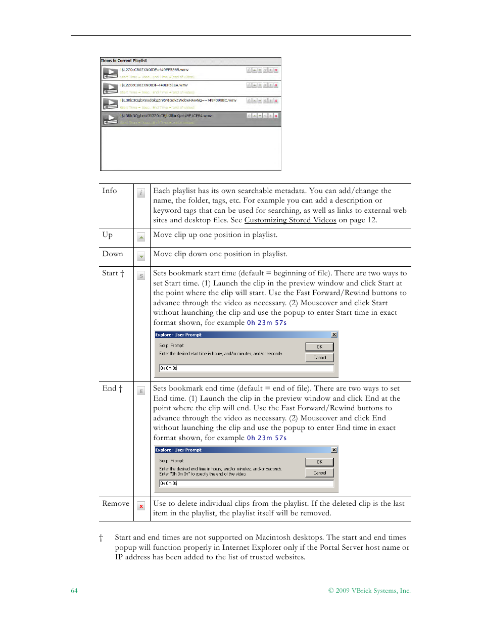 VBrick Systems ENTERPRISE MEDIA SYSTEM V5.0 User Manual | Page 70 / 76