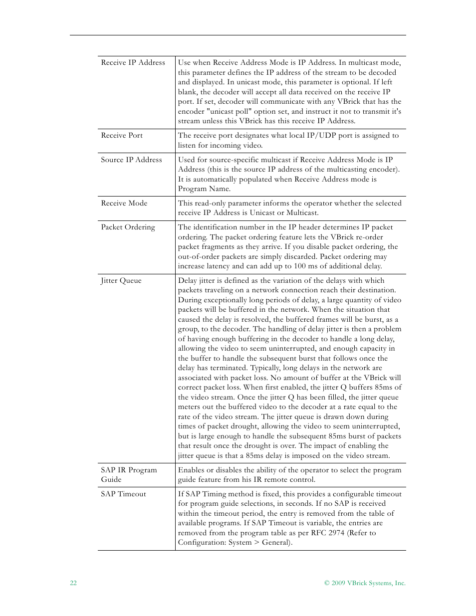 VBrick Systems VB5000 User Manual | Page 30 / 124