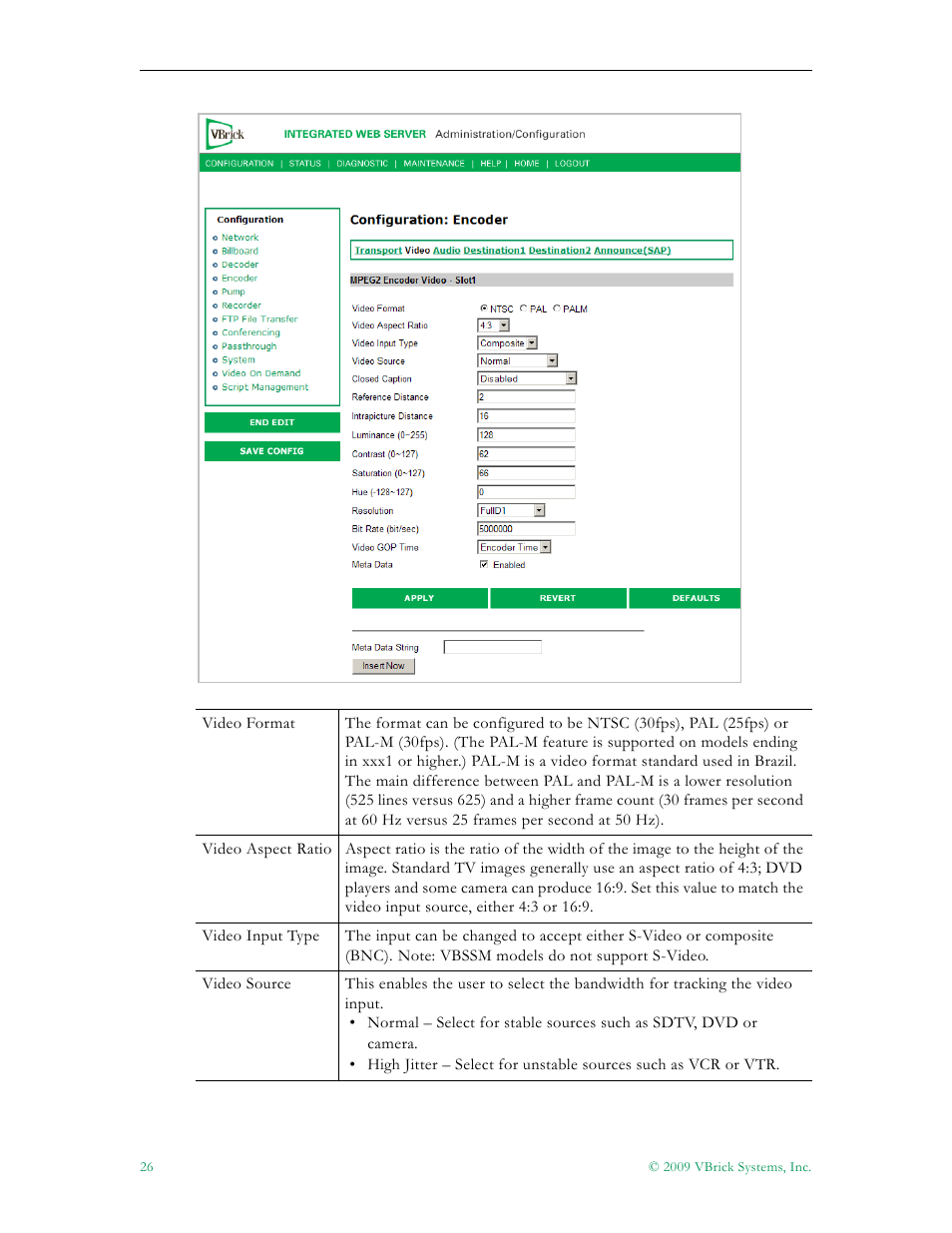 VBrick Systems VB5000 User Manual | Page 34 / 124
