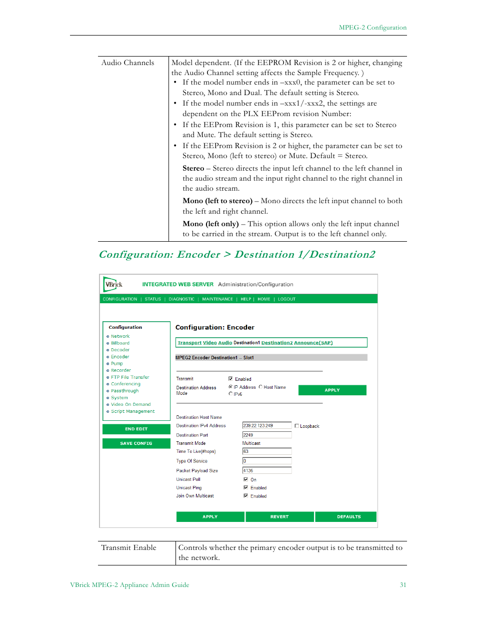 VBrick Systems VB5000 User Manual | Page 39 / 124