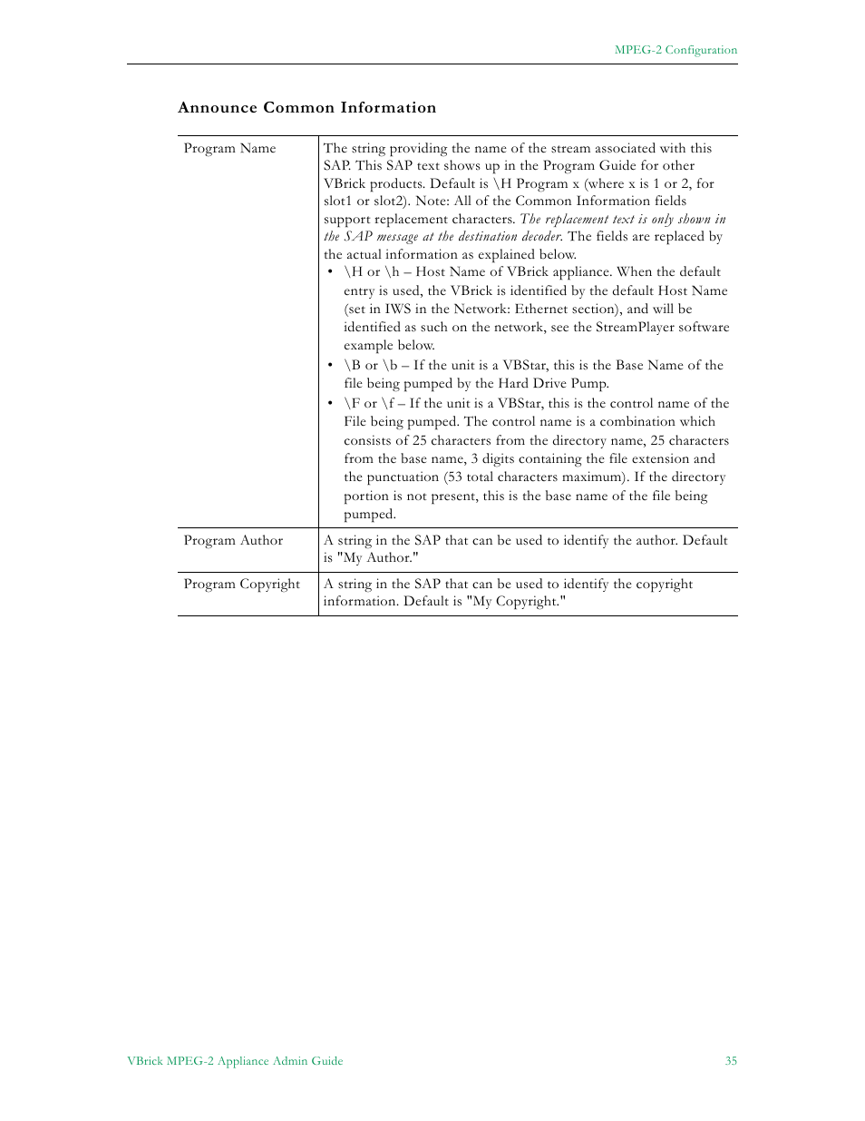 VBrick Systems VB5000 User Manual | Page 43 / 124