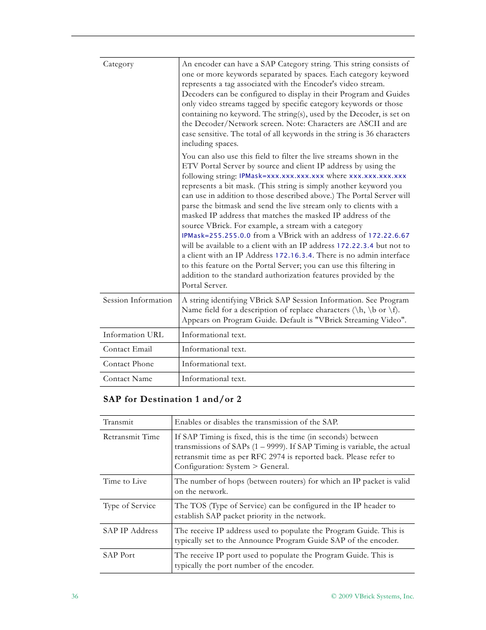 VBrick Systems VB5000 User Manual | Page 44 / 124