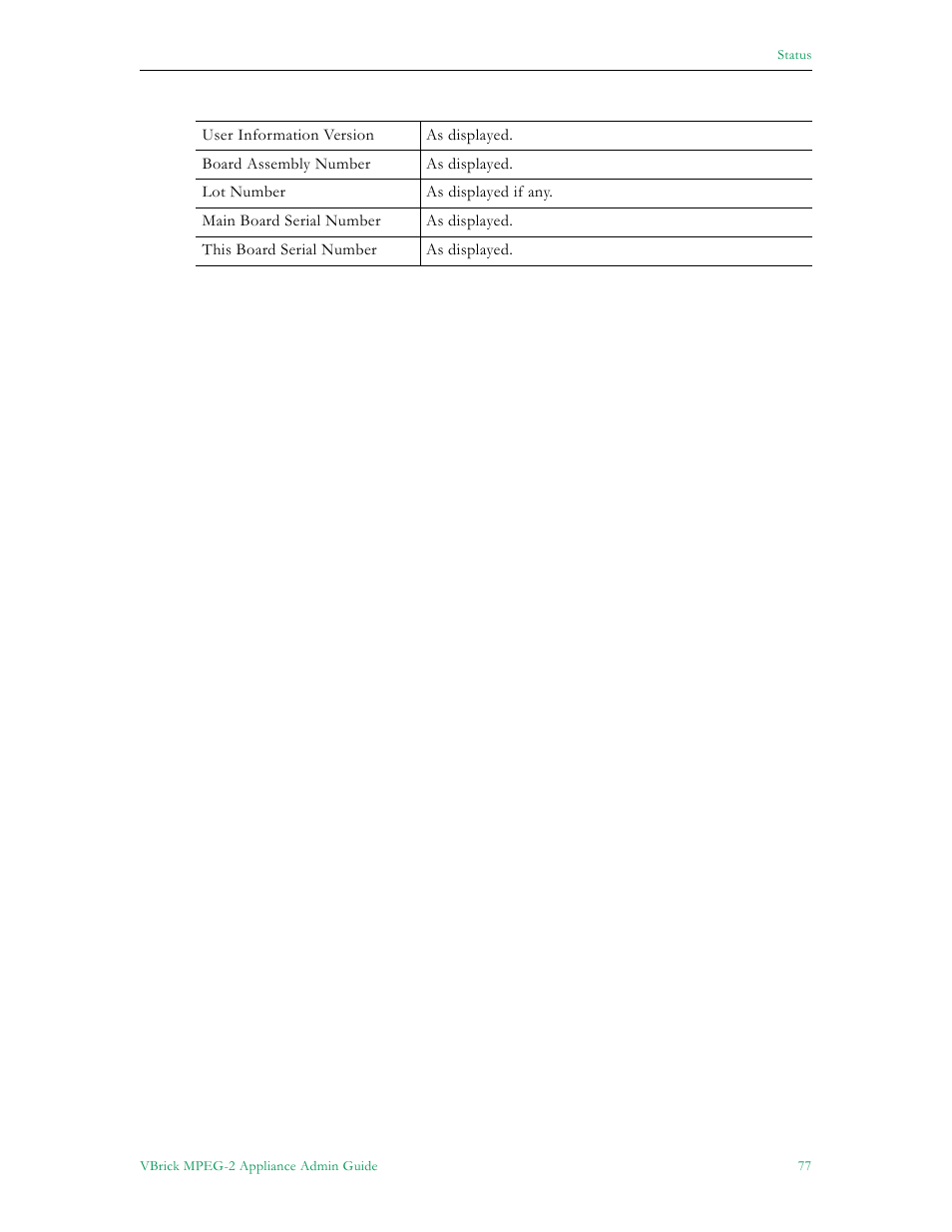 VBrick Systems VB5000 User Manual | Page 85 / 124