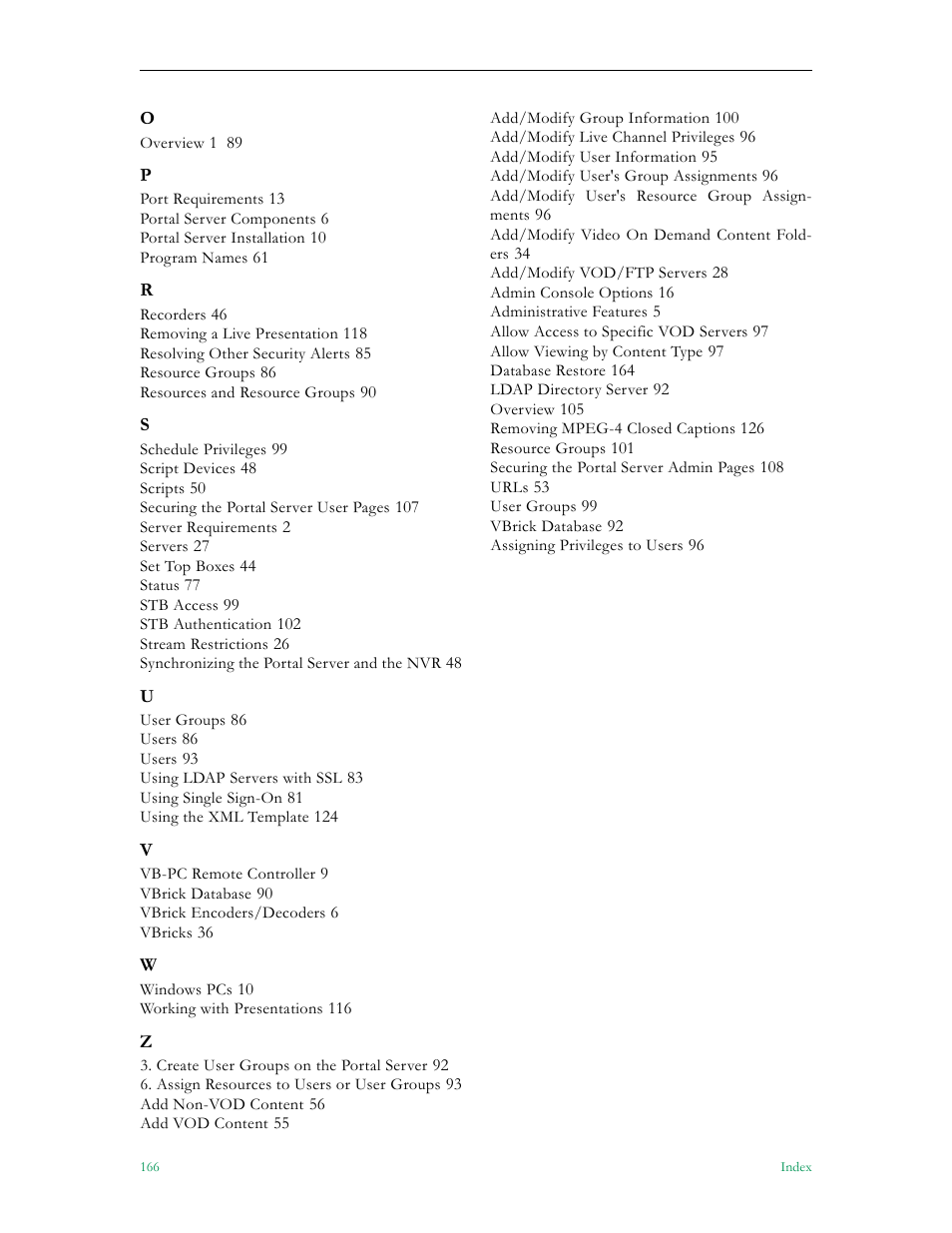 VBrick Systems Portal Server ETV v4.2.1 User Manual | Page 178 / 180