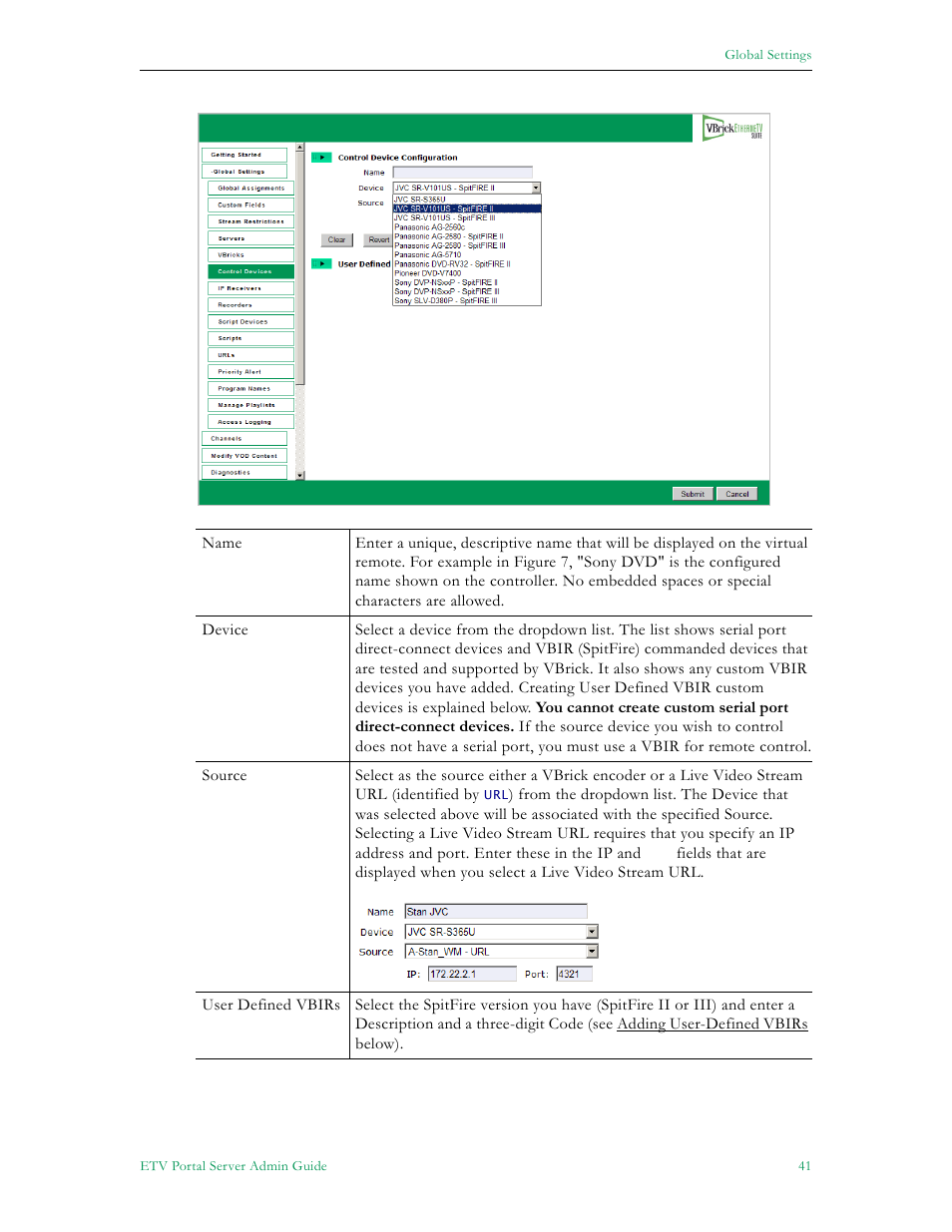VBrick Systems Portal Server ETV v4.2.1 User Manual | Page 53 / 180