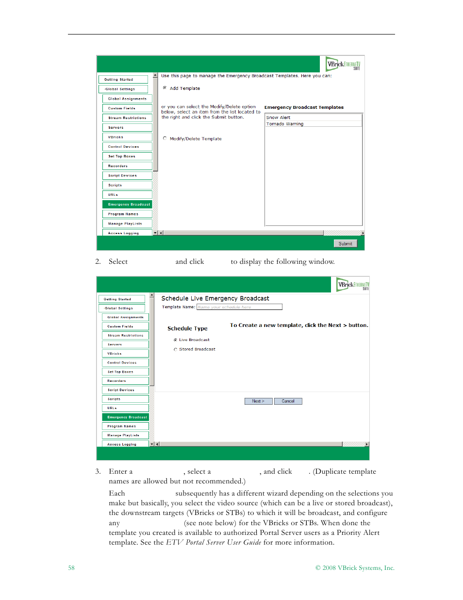 VBrick Systems Portal Server ETV v4.2.1 User Manual | Page 70 / 180