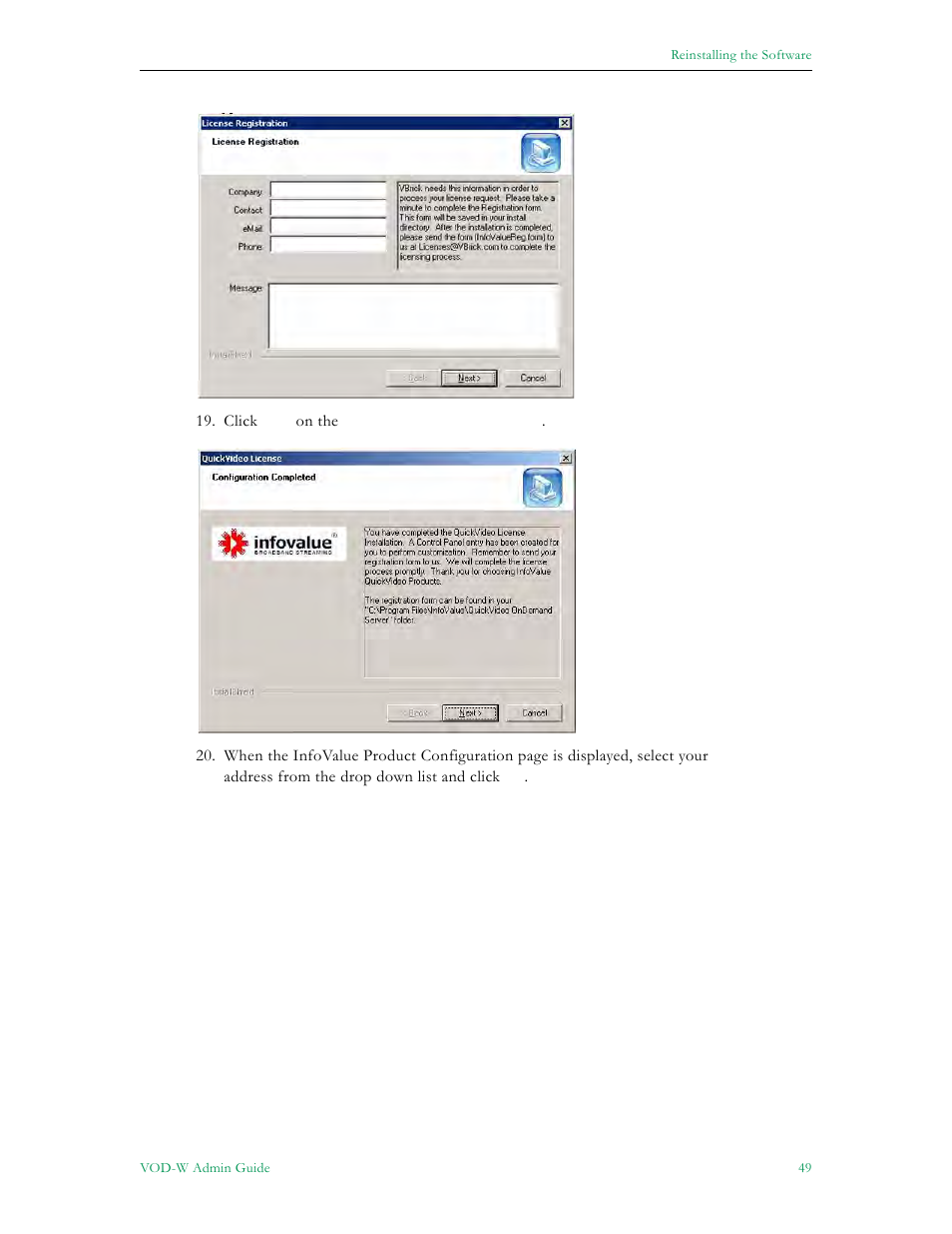 VBrick Systems VOD-W Server VBrick v4.2.1 User Manual | Page 57 / 94