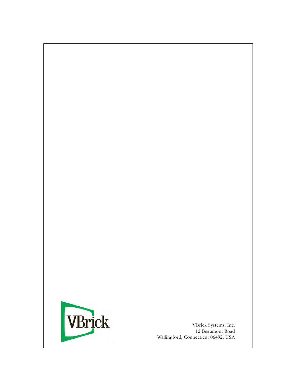 VBrick Systems VOD-W Server VBrick v4.2.1 User Manual | Page 94 / 94