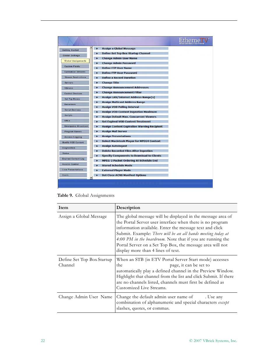 VBrick Systems Portal Server ETV v4.1 User Manual | Page 32 / 140