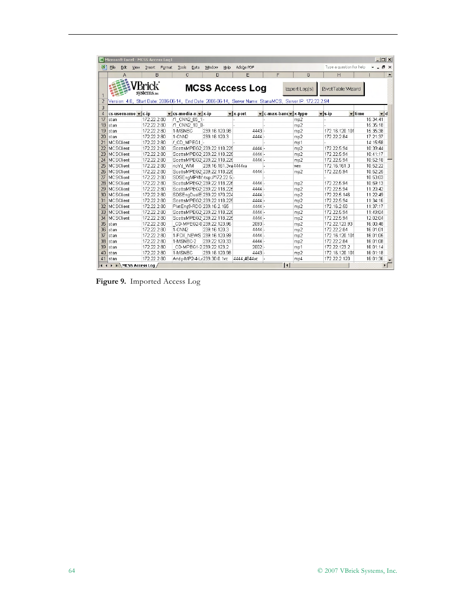 VBrick Systems Portal Server ETV v4.1 User Manual | Page 74 / 140