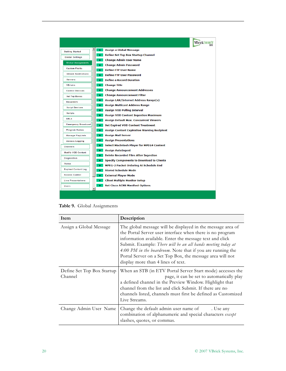 VBrick Systems Portal Server ETV v4.2 User Manual | Page 32 / 164