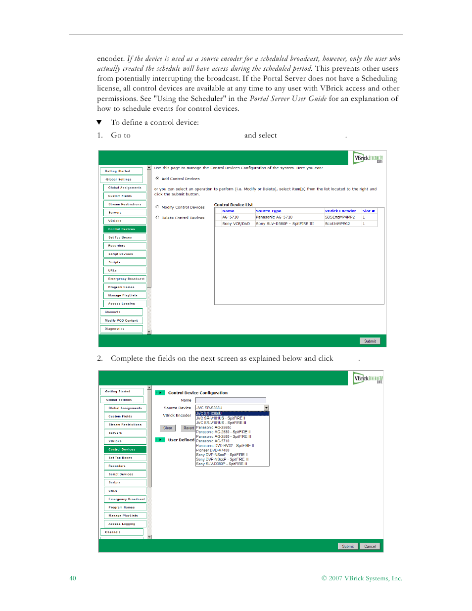 VBrick Systems Portal Server ETV v4.2 User Manual | Page 52 / 164