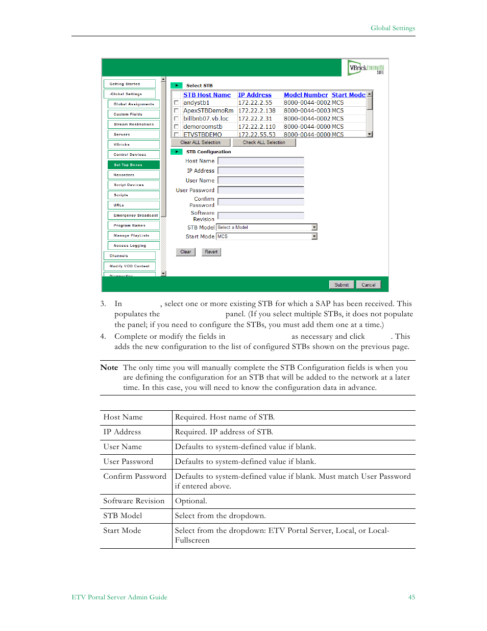 VBrick Systems Portal Server ETV v4.2 User Manual | Page 57 / 164