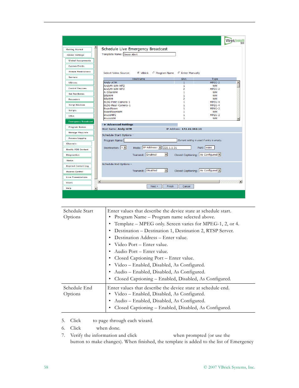 VBrick Systems Portal Server ETV v4.2 User Manual | Page 70 / 164