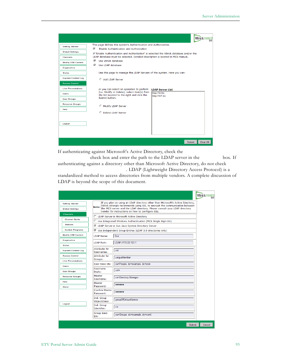 VBrick Systems ETHERNETV V4.4.3 User Manual | Page 105 / 216