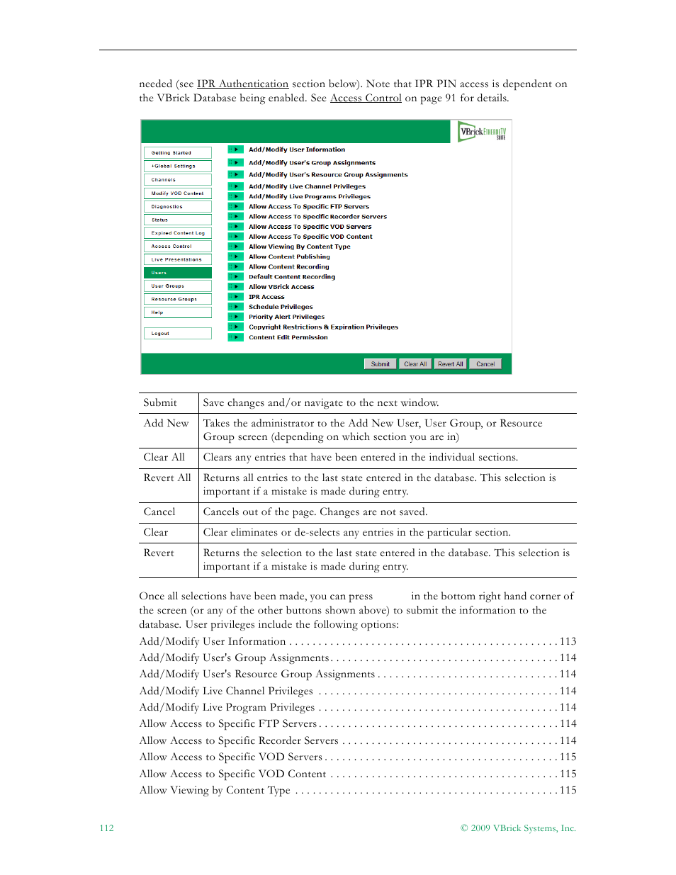 VBrick Systems ETHERNETV V4.4.3 User Manual | Page 124 / 216