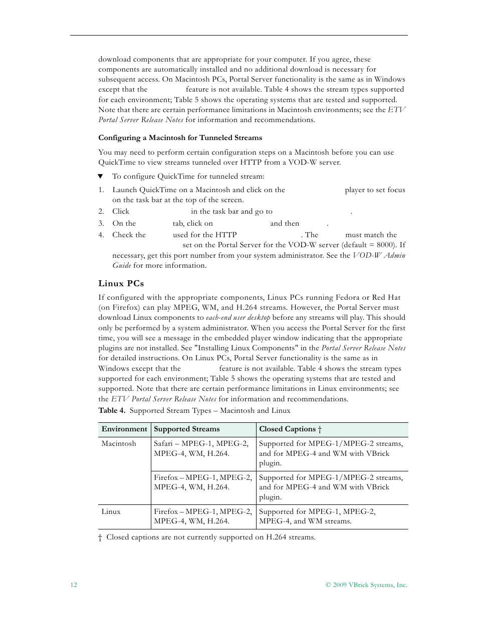 VBrick Systems ETHERNETV V4.4.3 User Manual | Page 24 / 216