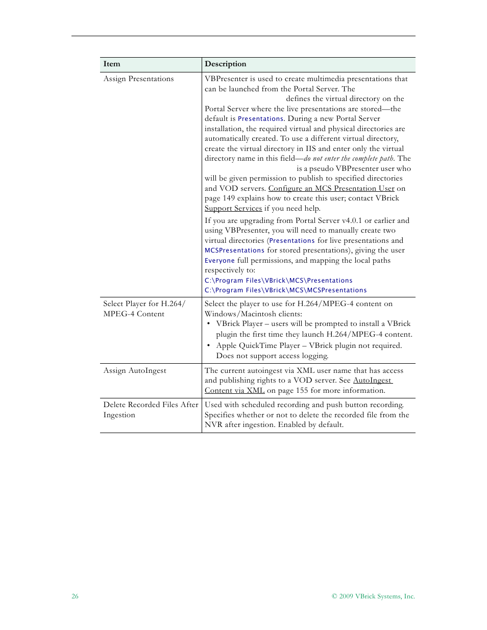 VBrick Systems ETHERNETV V4.4.3 User Manual | Page 38 / 216