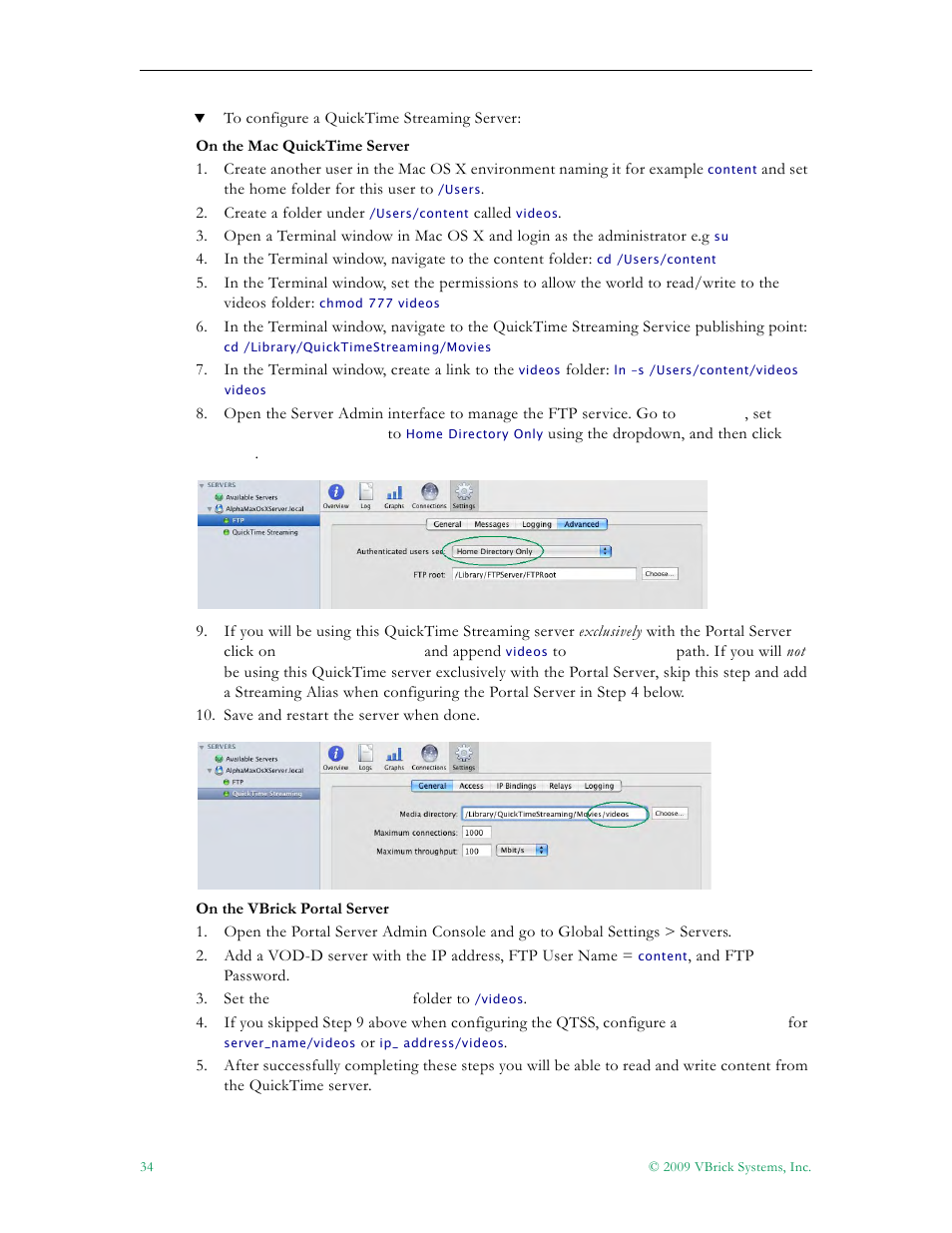 VBrick Systems ETHERNETV V4.4.3 User Manual | Page 46 / 216