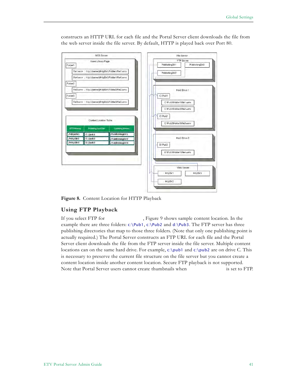 See using ftp playback belo | VBrick Systems ETHERNETV V4.4.3 User Manual | Page 53 / 216