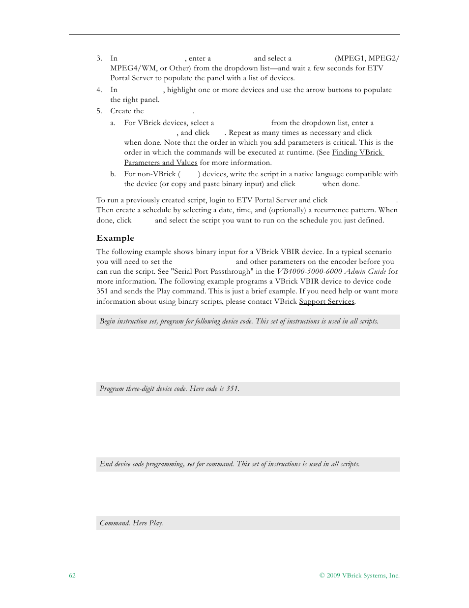 Example | VBrick Systems ETHERNETV V4.4.3 User Manual | Page 74 / 216