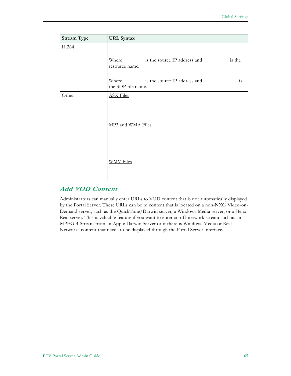 Add vod content | VBrick Systems ETHERNETV V4.4.3 User Manual | Page 77 / 216