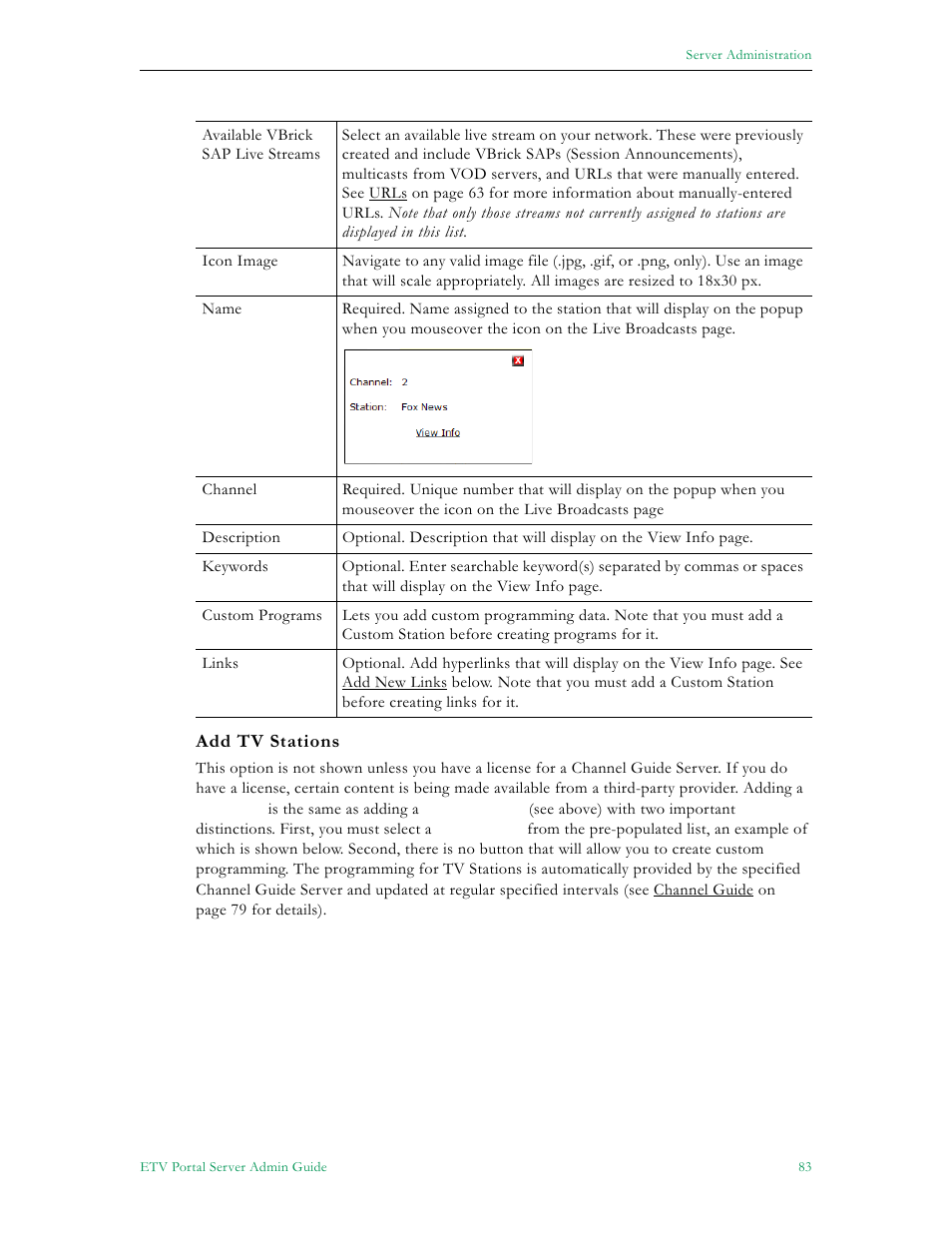 VBrick Systems ETHERNETV V4.4.3 User Manual | Page 95 / 216