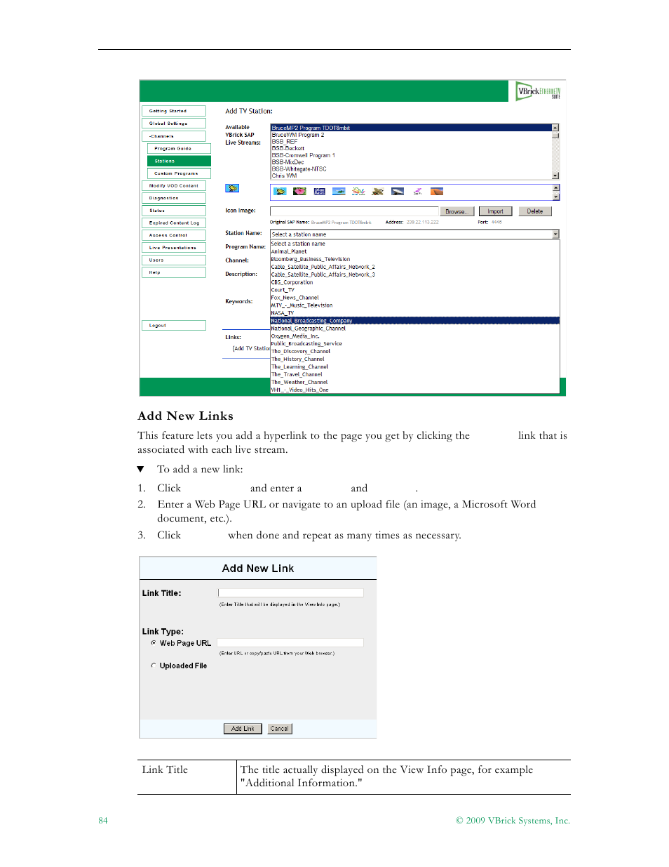 VBrick Systems ETHERNETV V4.4.3 User Manual | Page 96 / 216