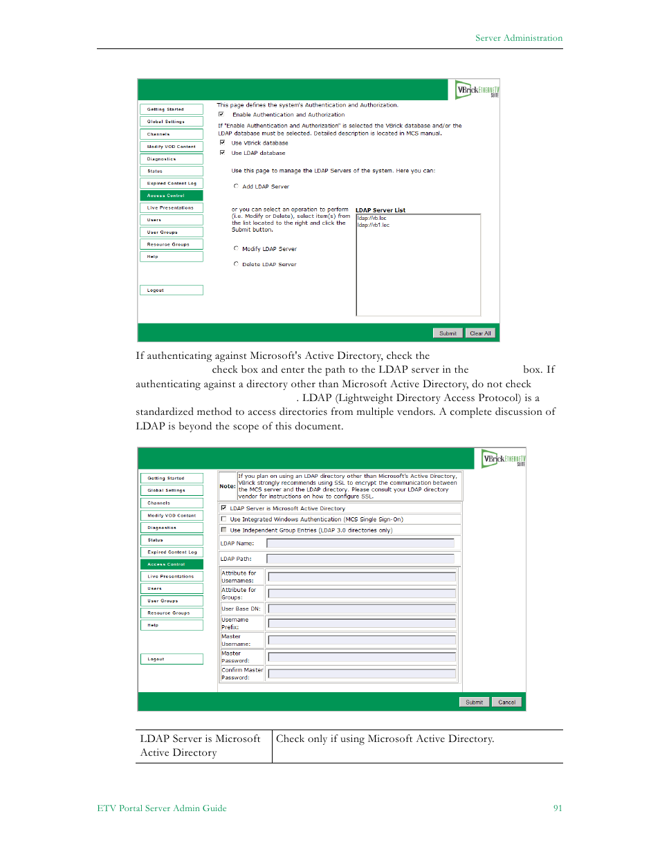 VBrick Systems ETHERNETV 4410-0118-0009 User Manual | Page 103 / 202