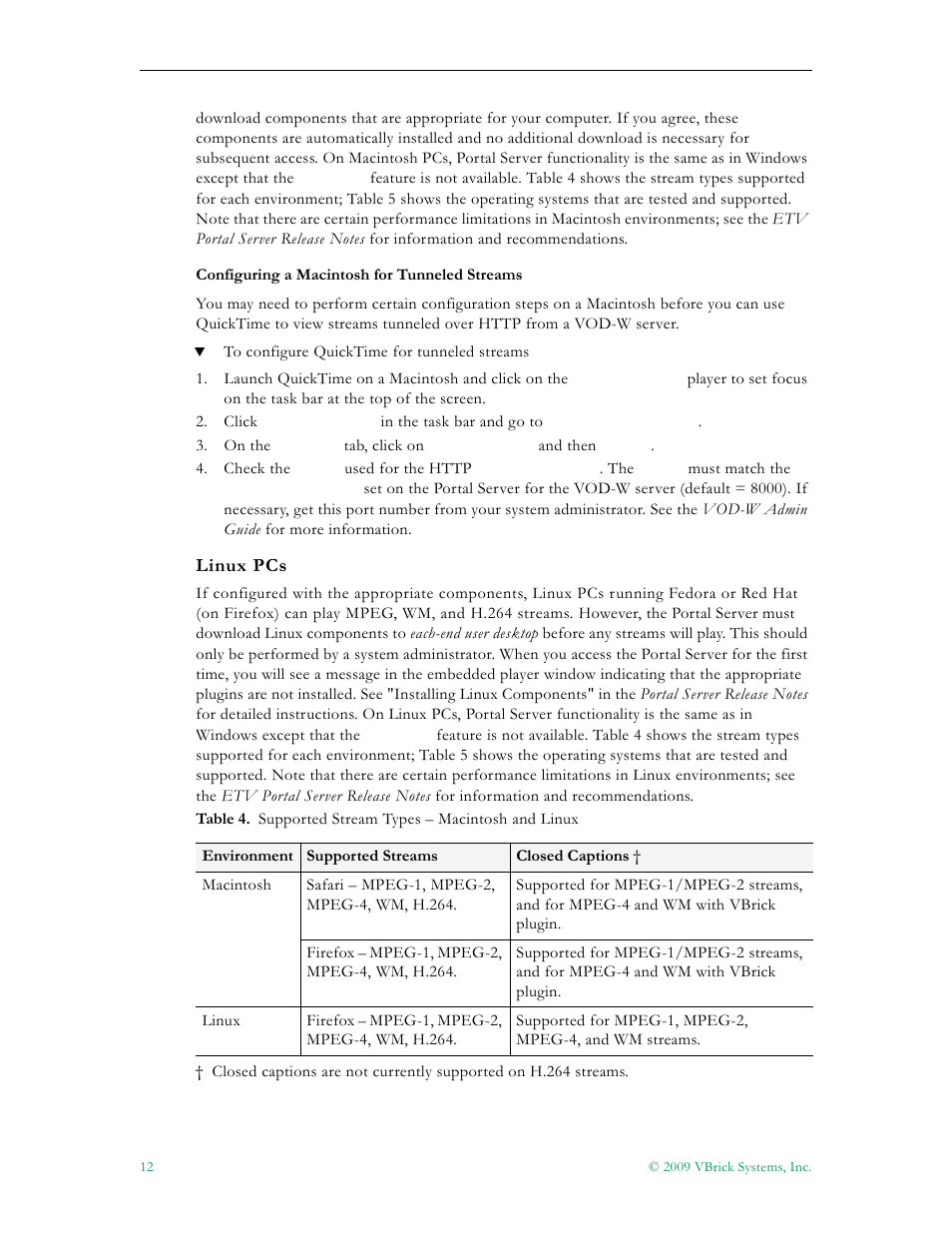 VBrick Systems ETHERNETV 4410-0118-0009 User Manual | Page 24 / 202