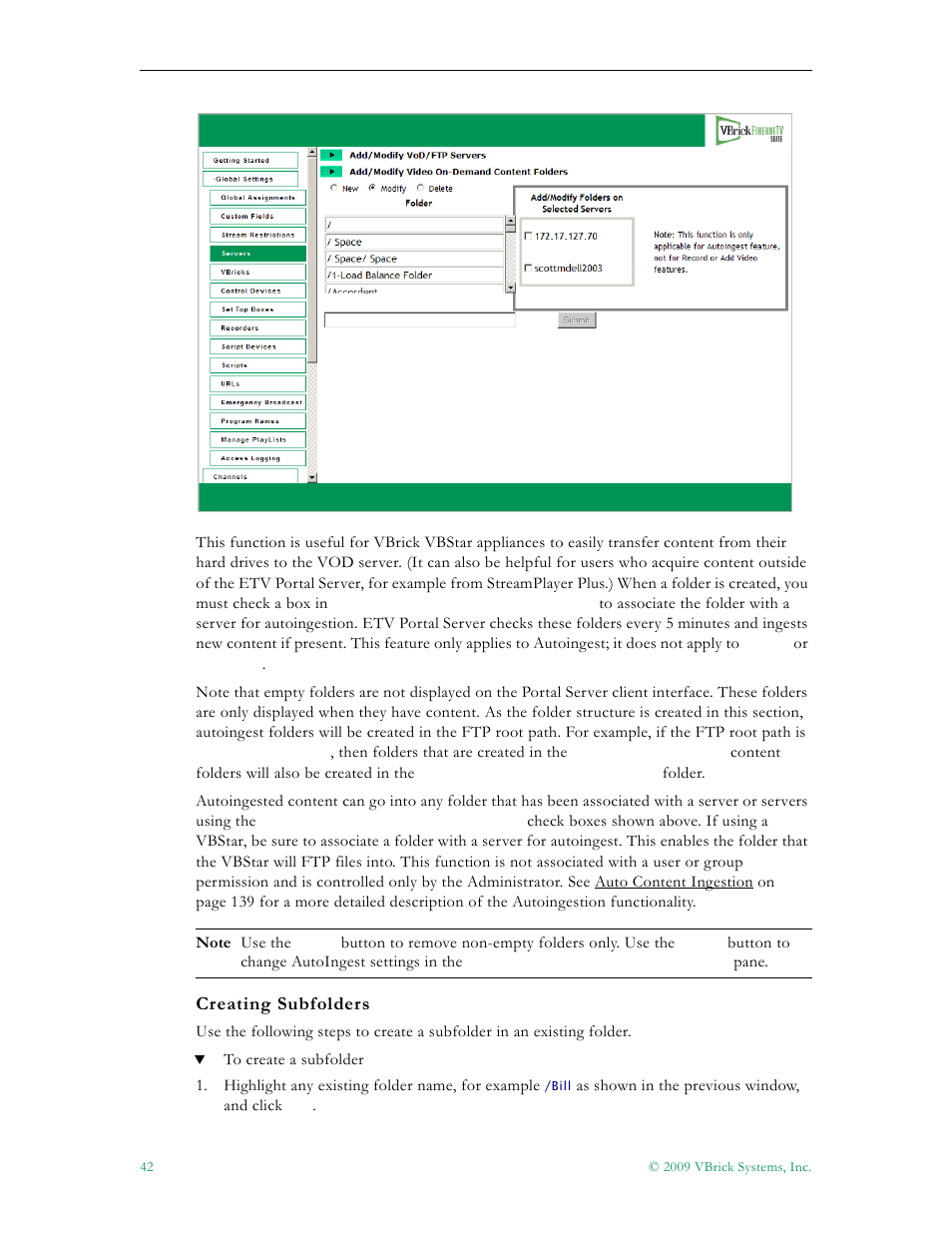 VBrick Systems ETHERNETV 4410-0118-0009 User Manual | Page 54 / 202