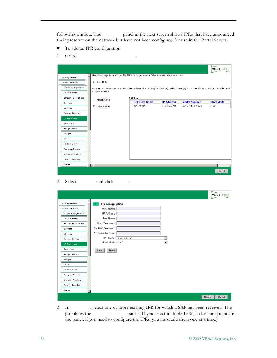 VBrick Systems ETHERNETV 4410-0118-0009 User Manual | Page 66 / 202