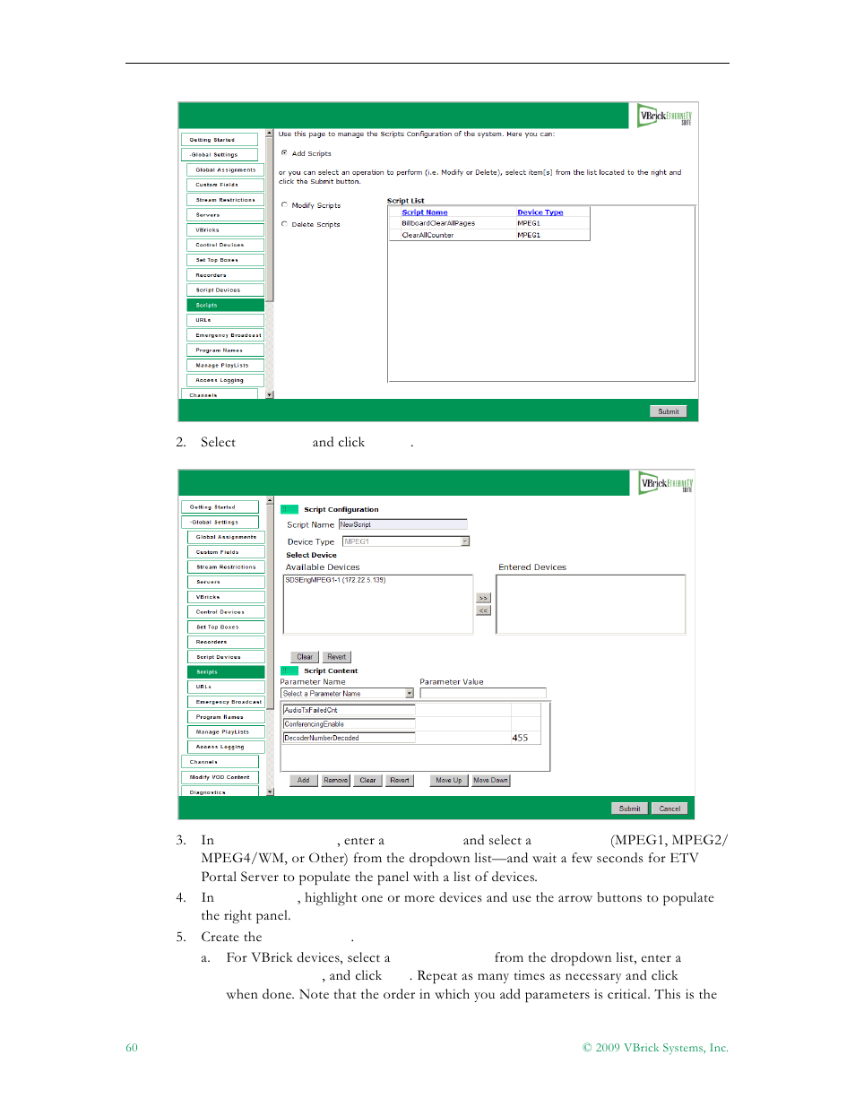 VBrick Systems ETHERNETV 4410-0118-0009 User Manual | Page 72 / 202