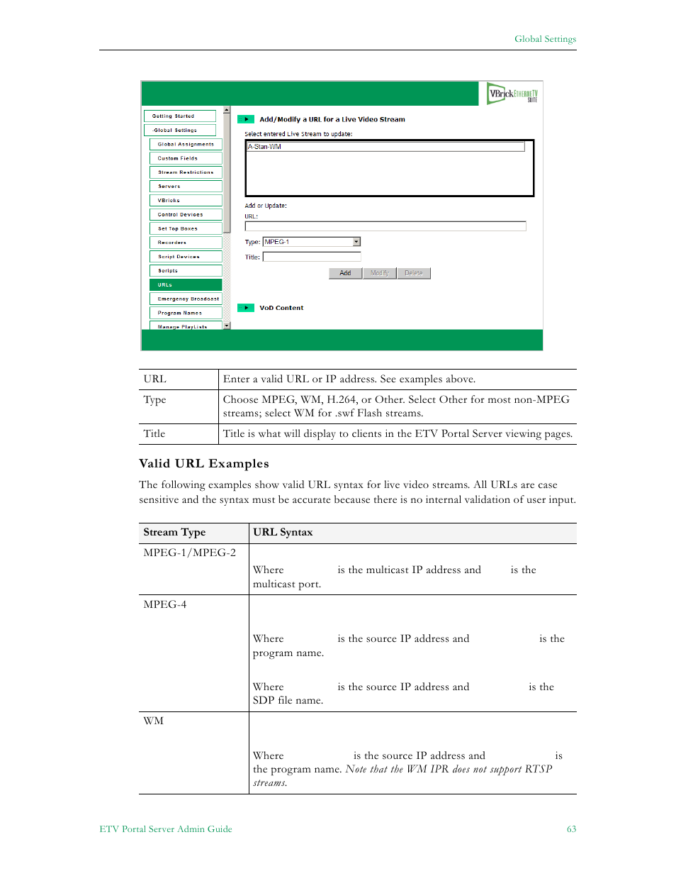 VBrick Systems ETHERNETV 4410-0118-0009 User Manual | Page 75 / 202