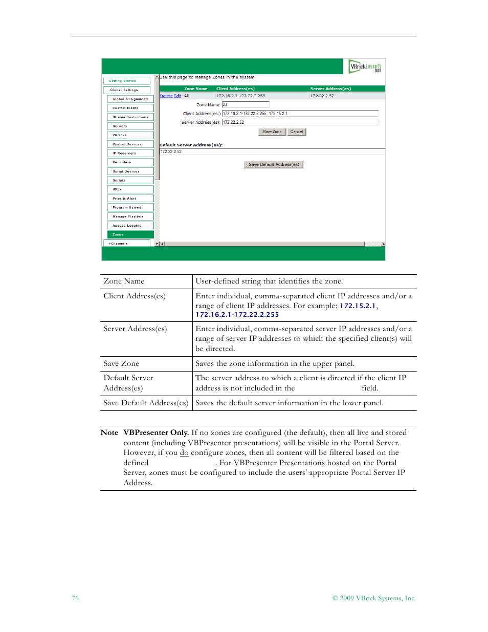 VBrick Systems ETHERNETV 4410-0118-0009 User Manual | Page 88 / 202