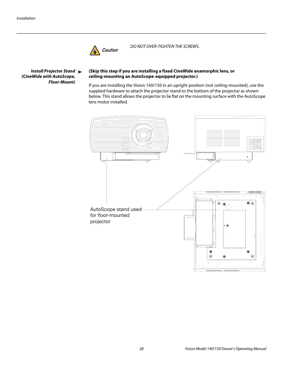 Pre l iminar y | Vidikron 140/150 User Manual | Page 40 / 114