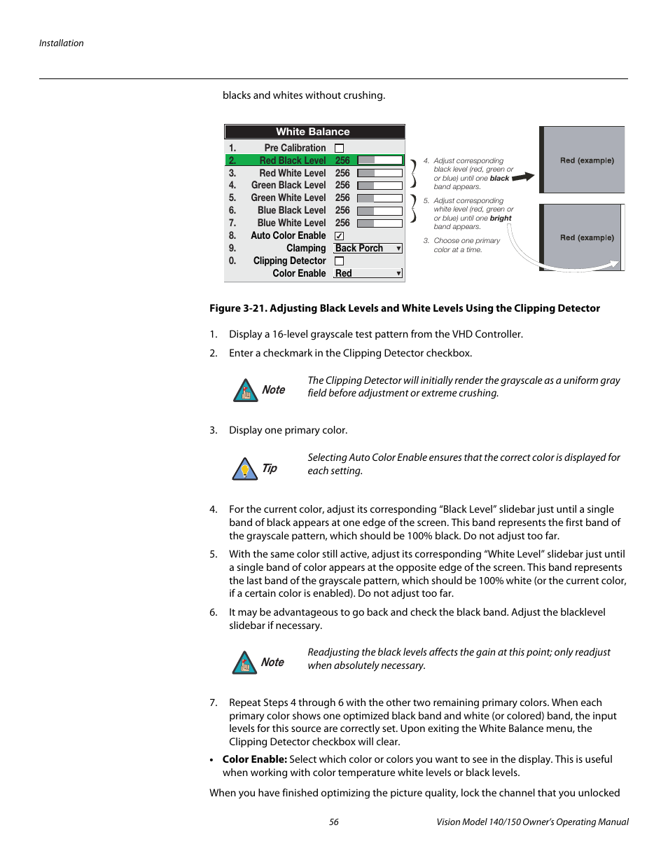 Pre l iminar y | Vidikron 140/150 User Manual | Page 68 / 114