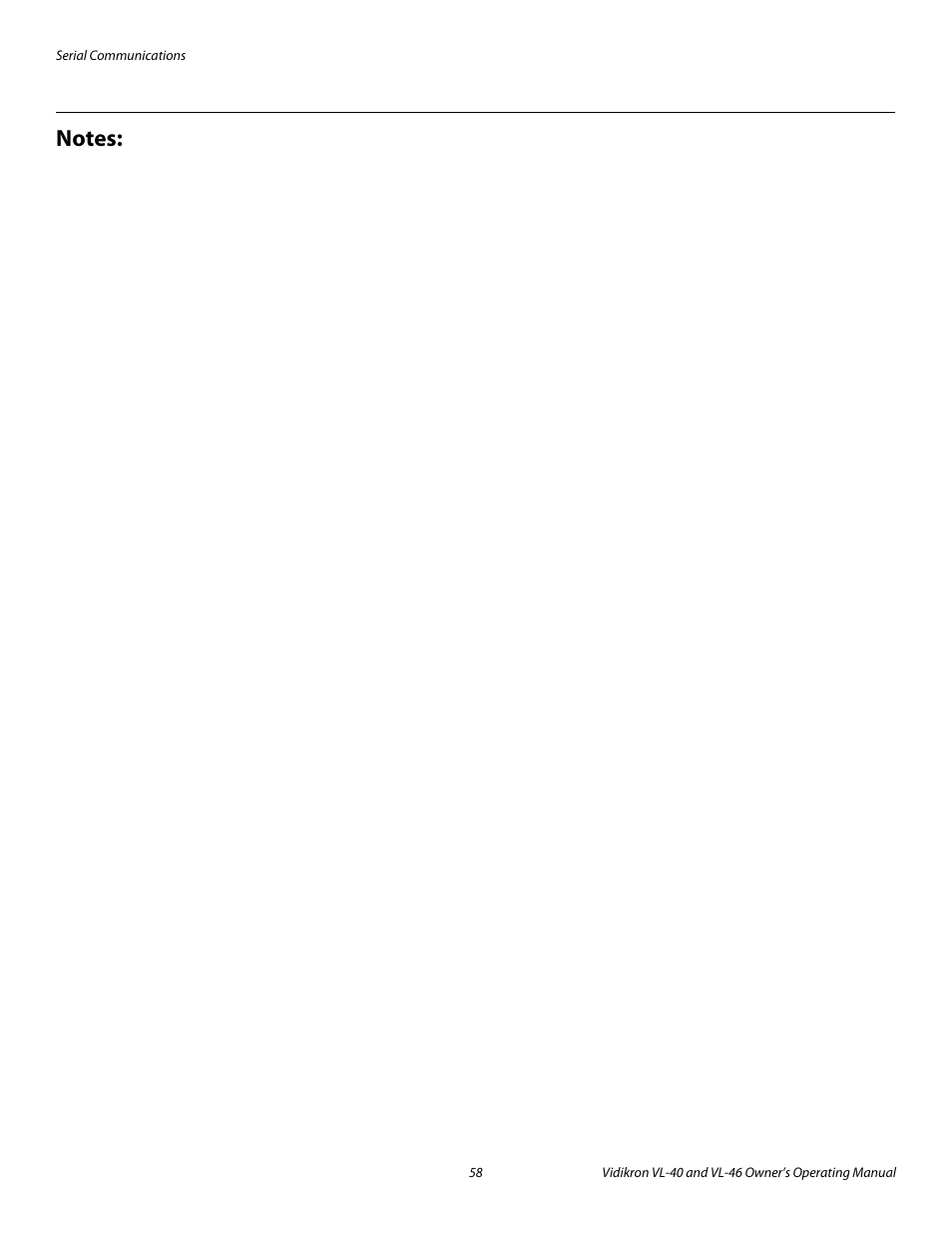 Pre l iminar y | Vidikron VL-46 User Manual | Page 68 / 76