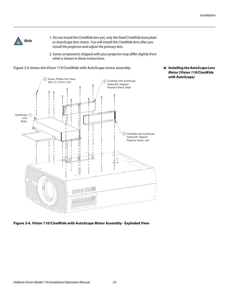 Pre l iminar y | Vidikron Vision 110 User Manual | Page 37 / 88