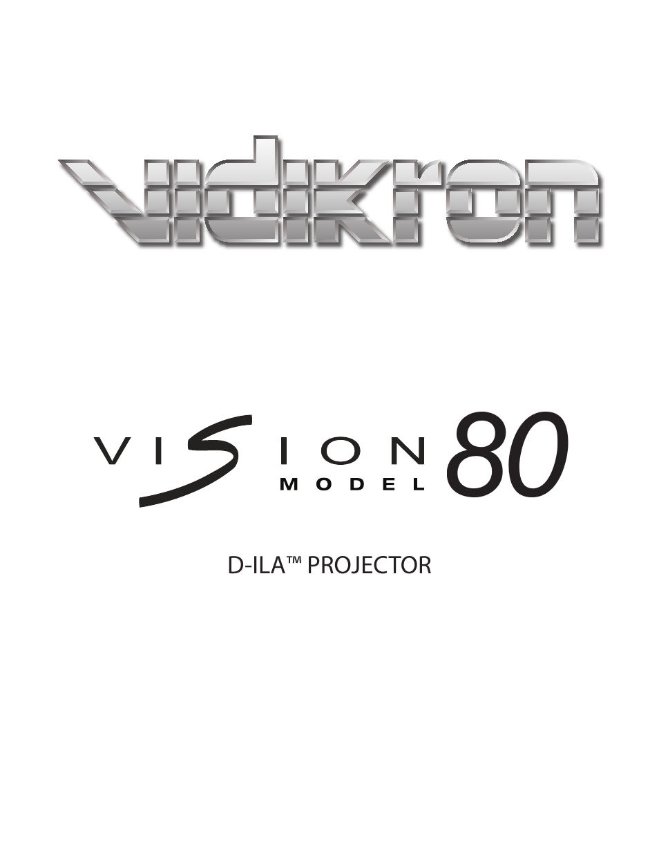 Vidikron D-ILA 80 User Manual | 40 pages