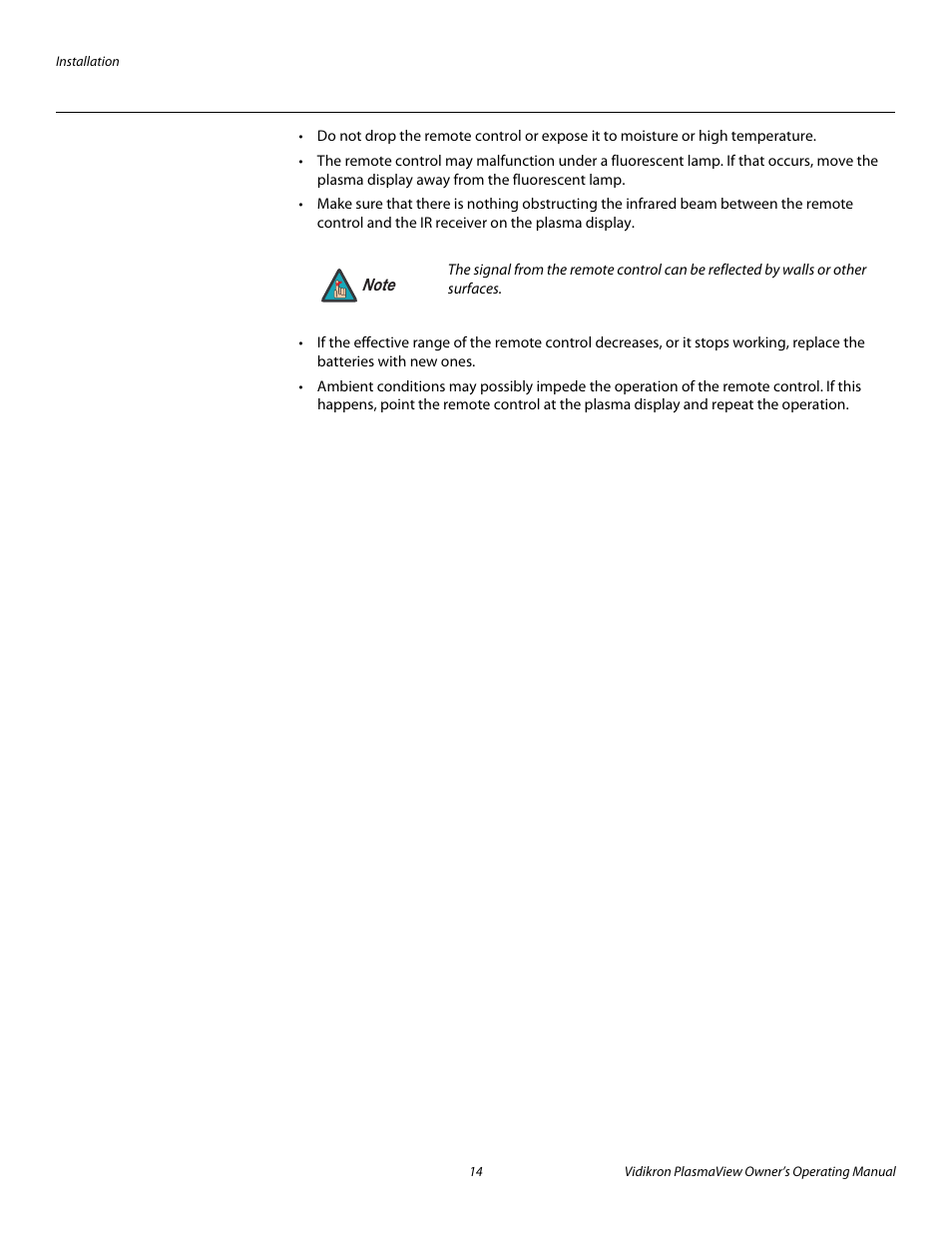 Pre l iminar y | Vidikron VP-4200a User Manual | Page 24 / 82