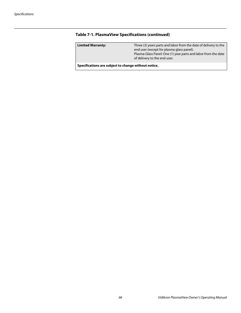 Pre l iminar y | Vidikron VP-4200a User Manual | Page 76 / 82