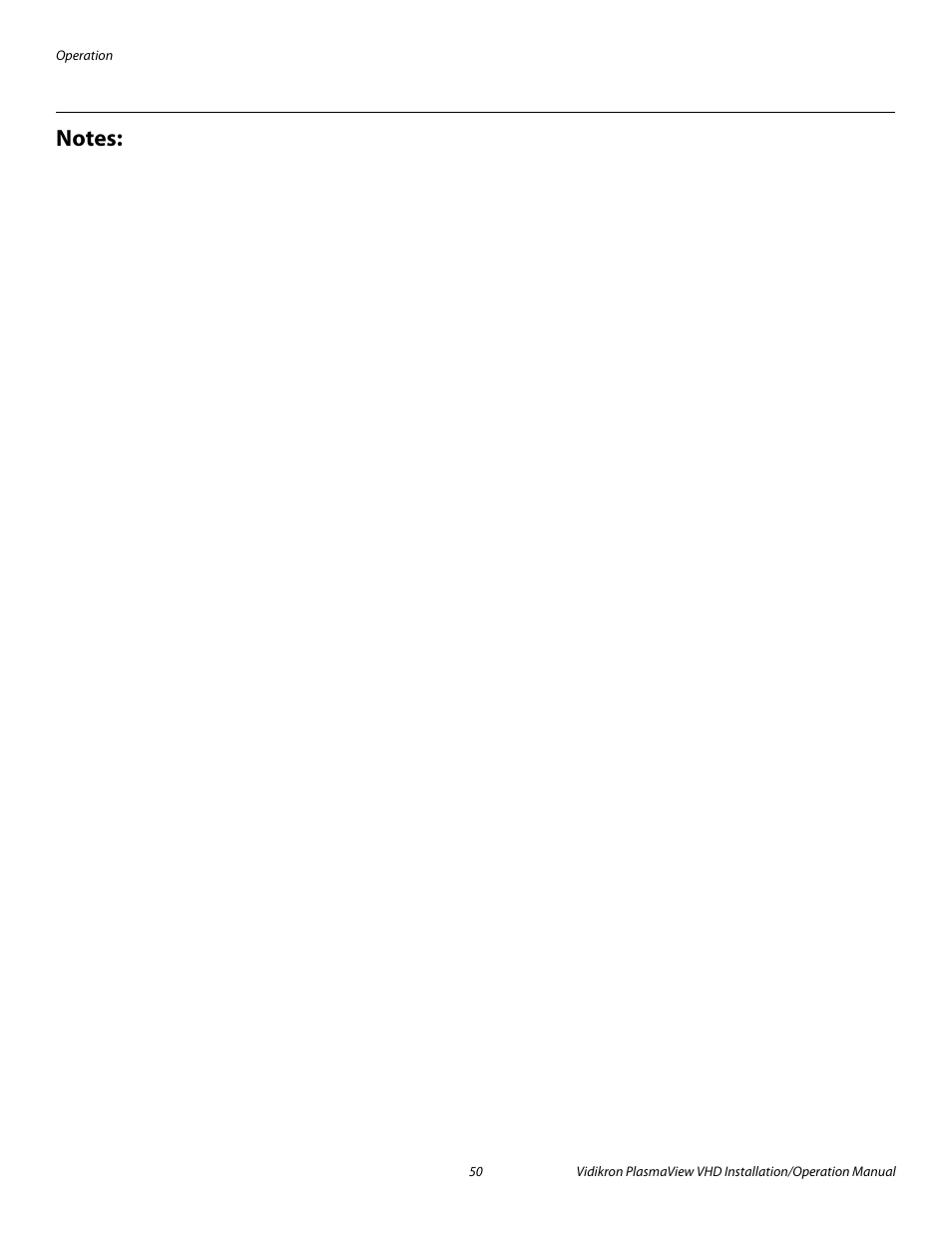 Pre l iminar y | Vidikron PLASMAVIEW VP-6500VHDA User Manual | Page 62 / 82