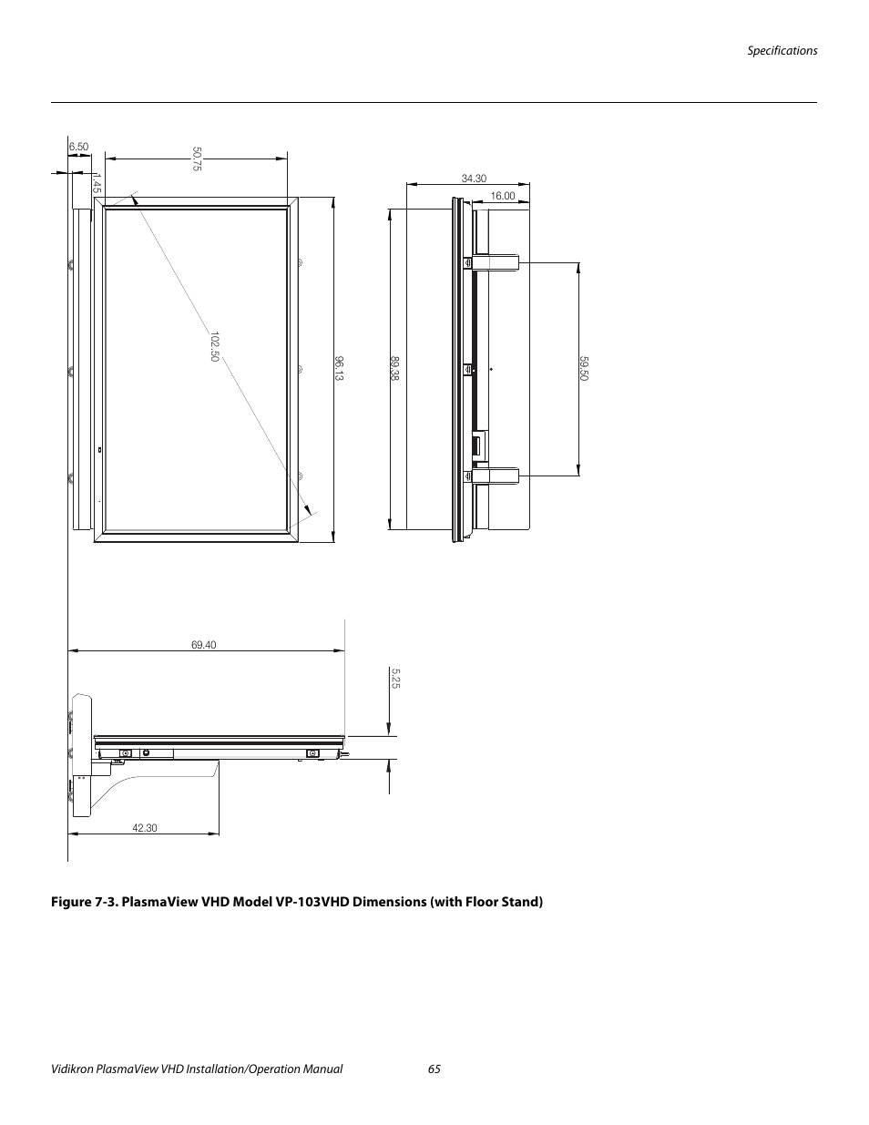 See figure 7-3, And figure 7-3 sh, Pre l iminar y | Vidikron PLASMAVIEW VP-6500VHDA User Manual | Page 77 / 82