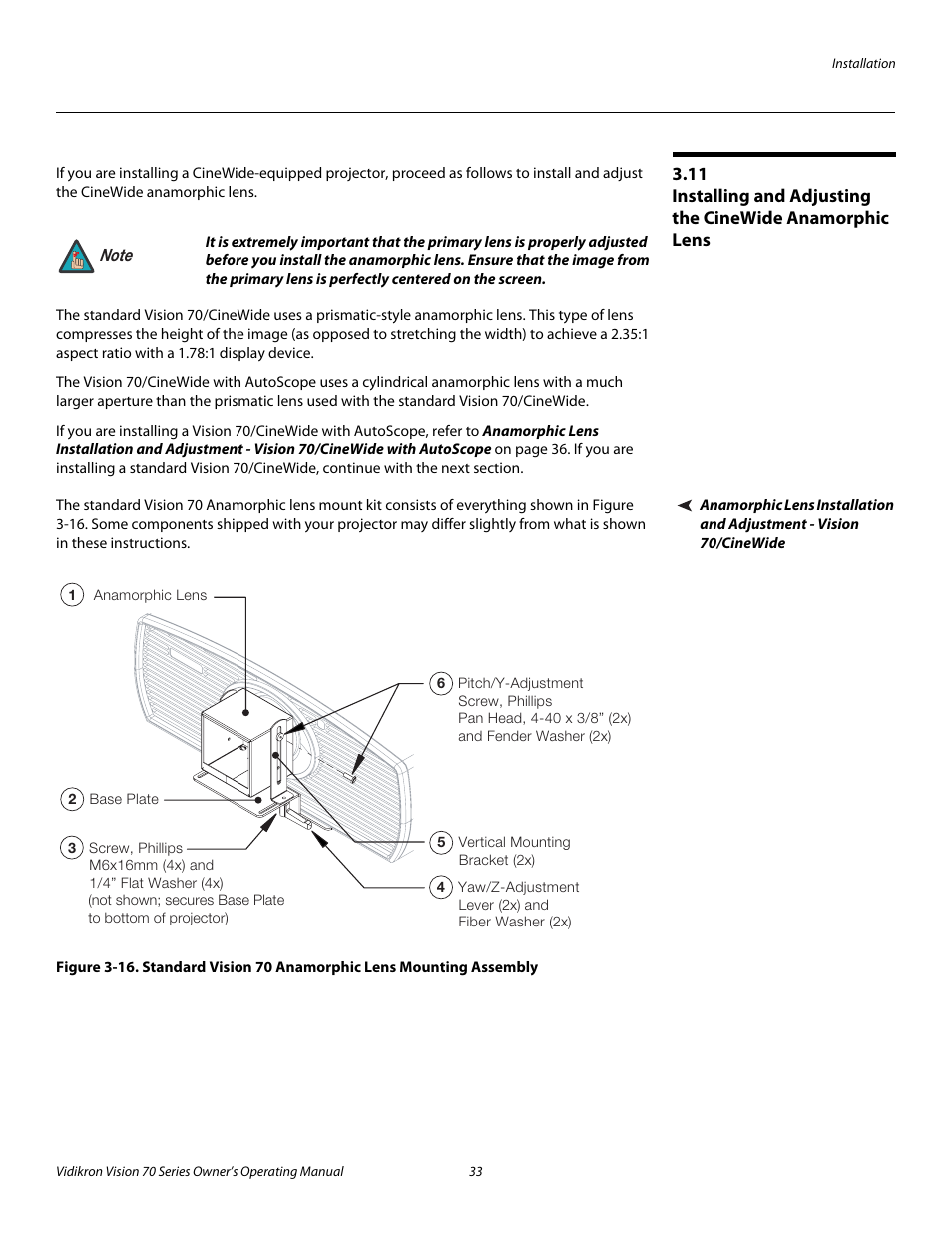 Iminar, Pre l iminar y | Vidikron vision70 User Manual | Page 45 / 90