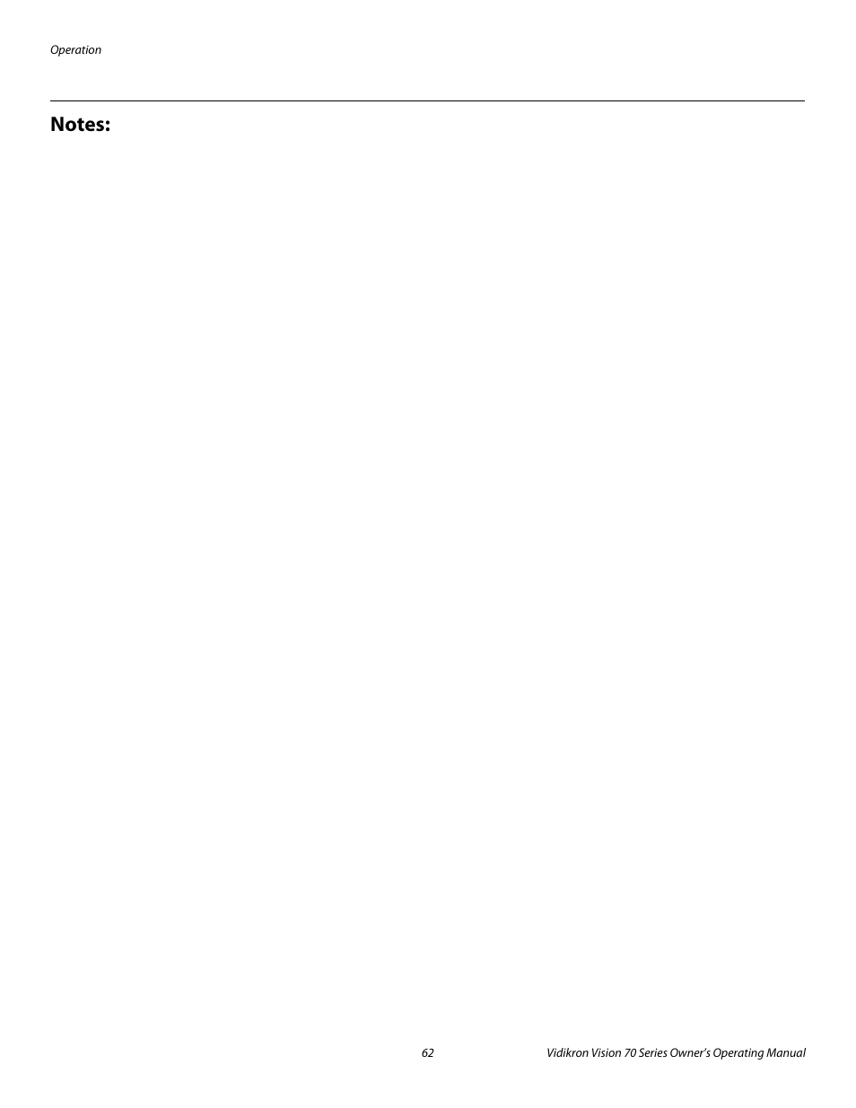 Pre l iminar y | Vidikron vision70 User Manual | Page 74 / 90