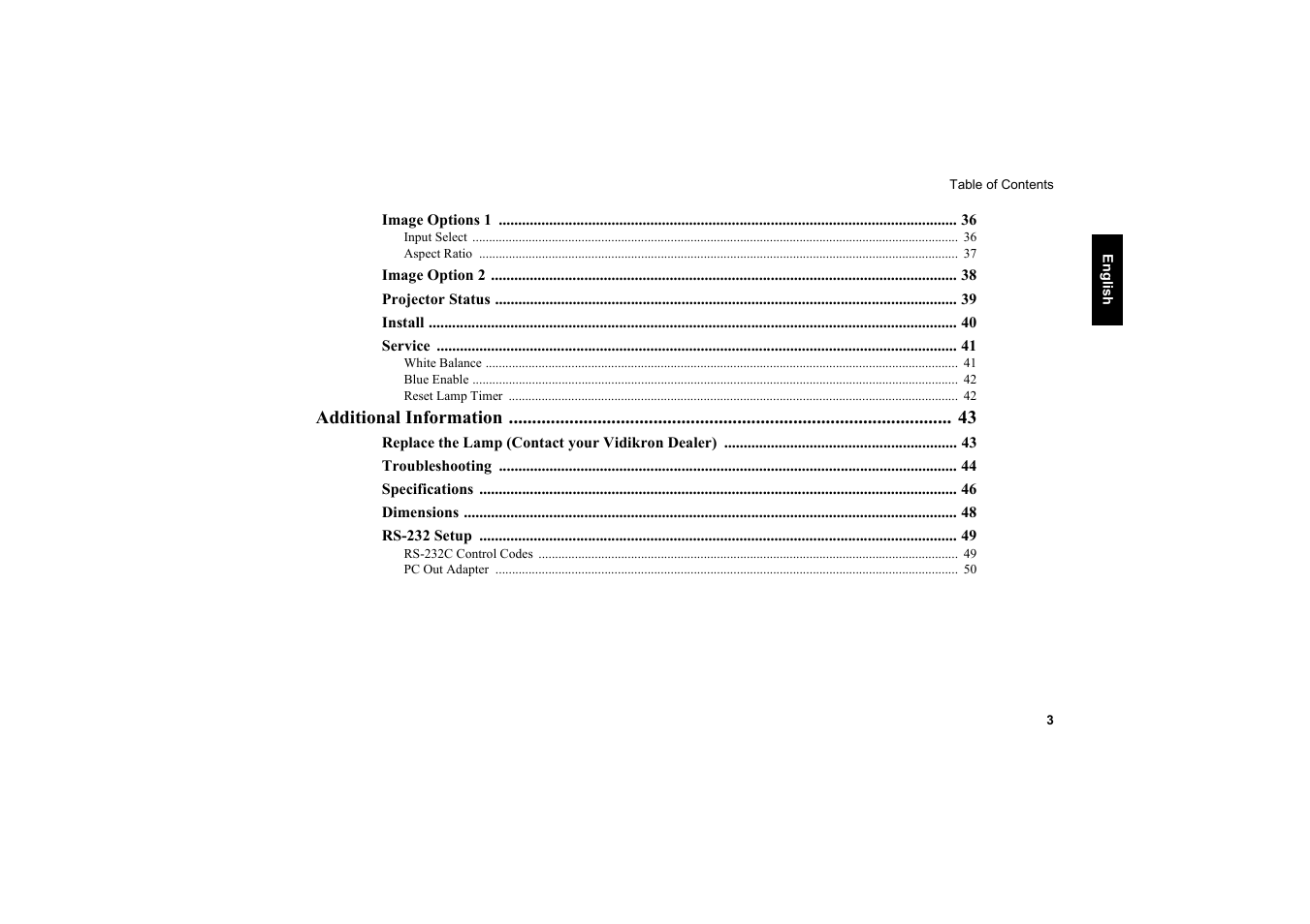 Vidikron Vision 20 User Manual | Page 4 / 52